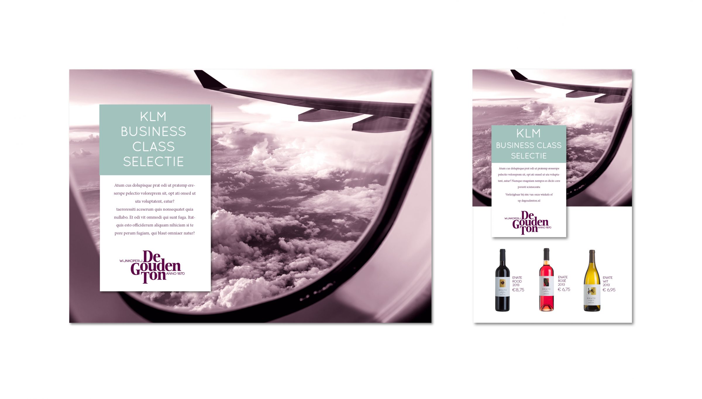 KLM Business Class Selectie