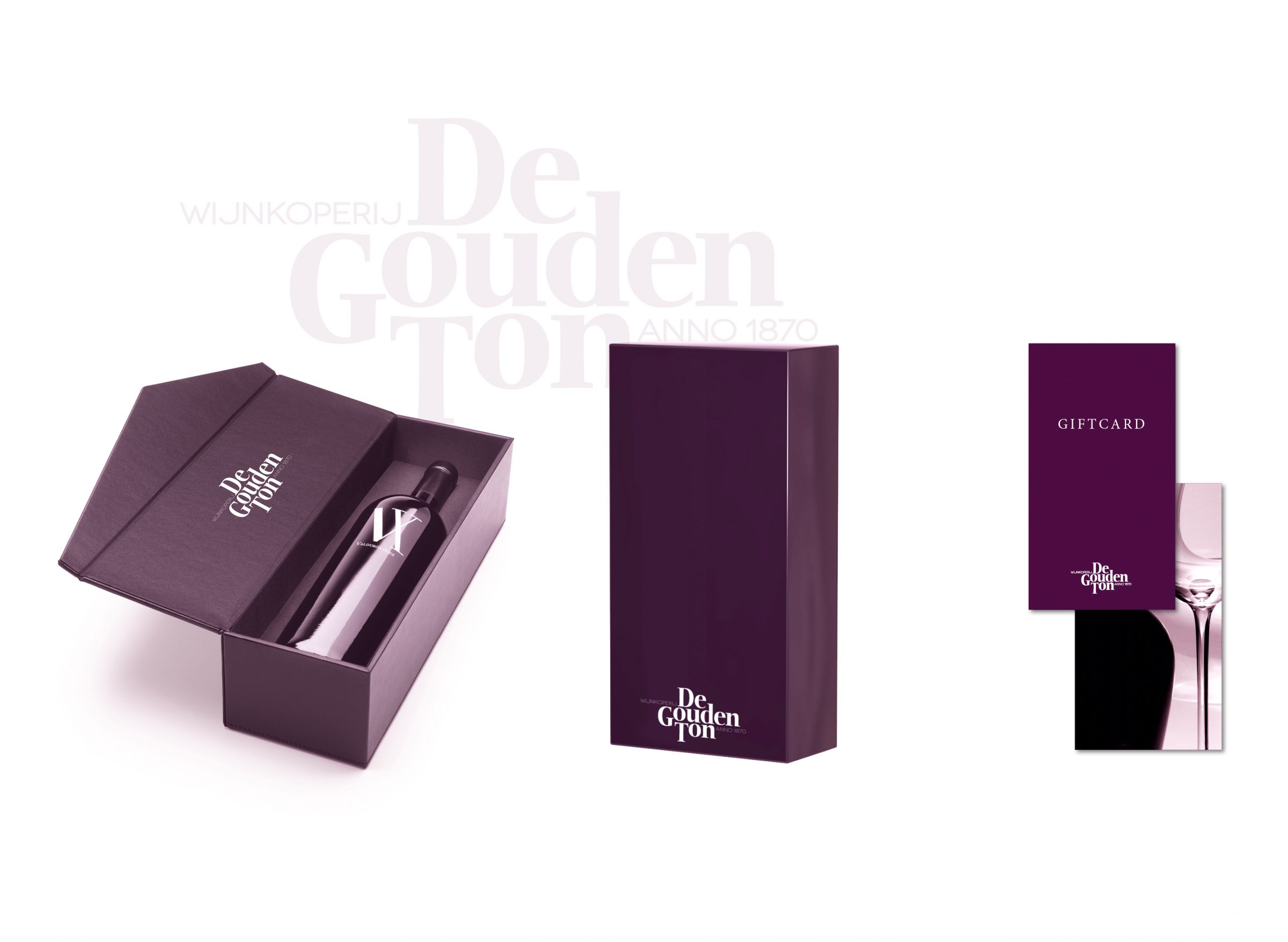 Ontwerp Verpakkingen - Wijnkoperij De Gouden Ton 