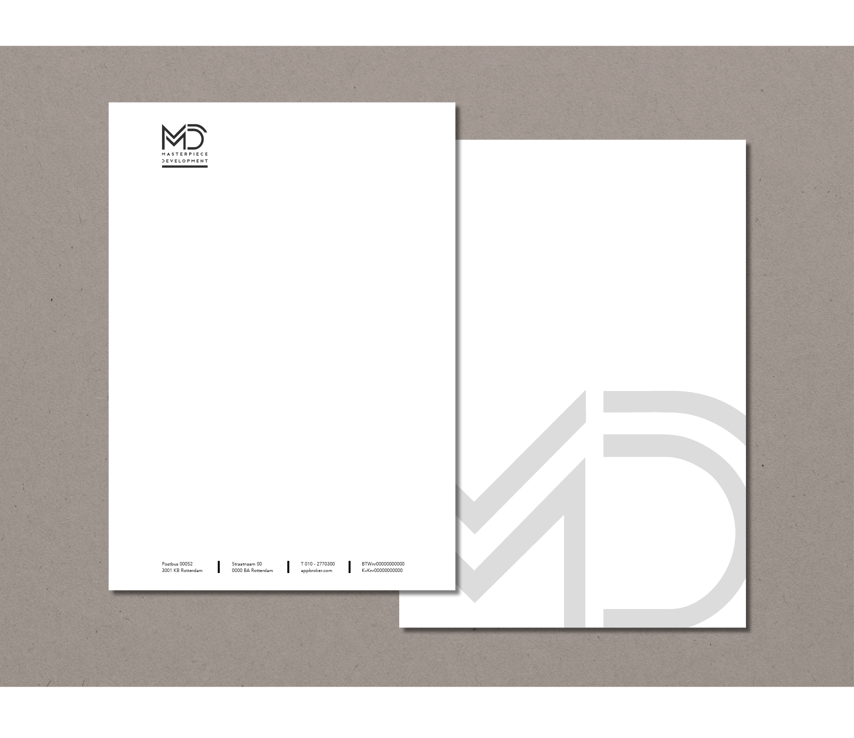 Huisstijl ontwerp - Briefpapier